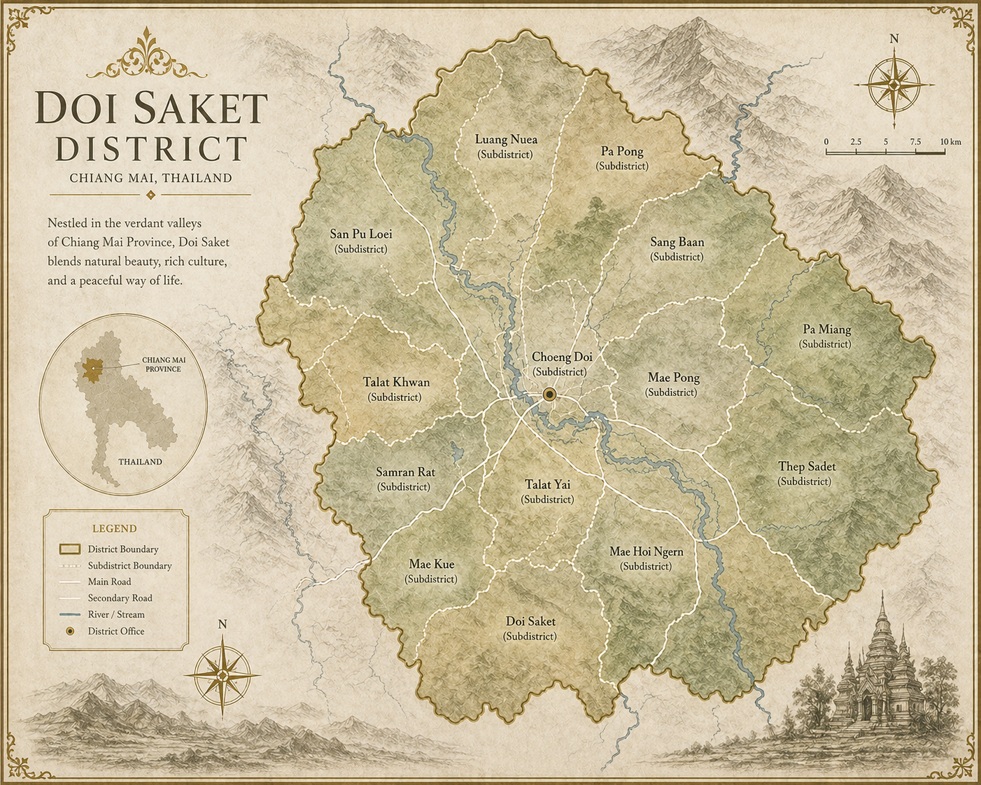 Doi Saket Maps